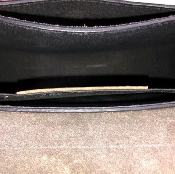 Cheval Firenze Rounded Bottom Italian Leather/Suede Saddle Crossbody/Beige - Picture 7 of 10